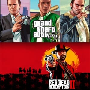GTA V + Red Dead 2 PS4 and PS5 shared account cover art