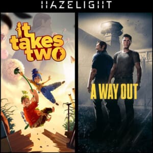 It Takes Two + A Way Out PS4 and PS5 shared account cover art